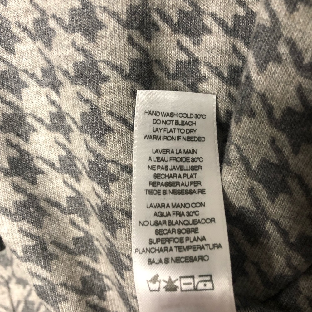 Sundry Houndstooth Python Drapey Cardigan - Picture 11 of 12